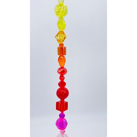 Beaded Suncatcher Rainbow Crystal Prism Hanging Decor Yard Art Tree Jewelry - Picture 6 of 10